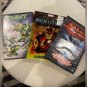 Animated TMNT, Animated Iron Man, and Titan A.E. DVD Collection